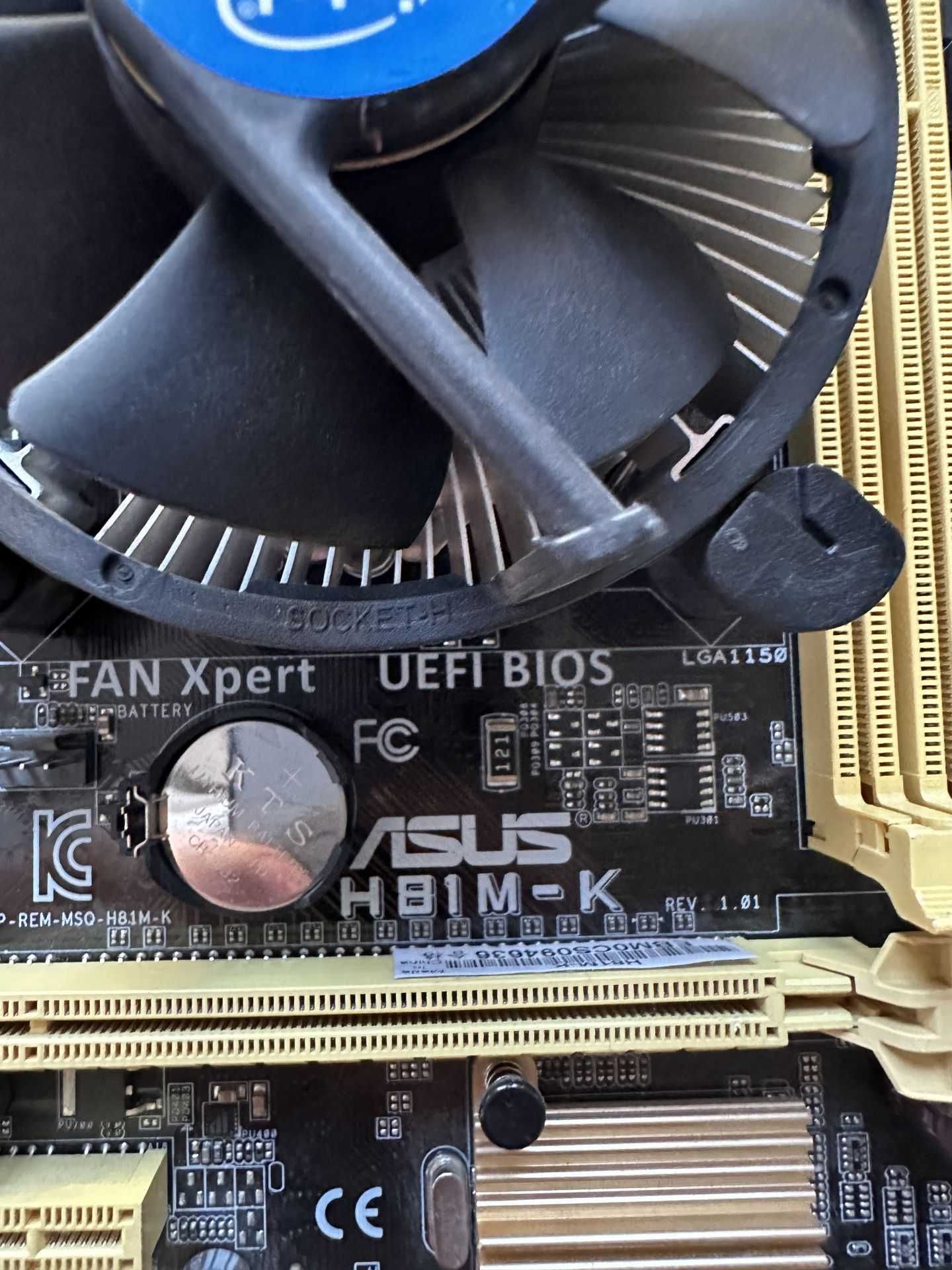 Материнська плата Asus H81M-K (s1150  + Процесор i5 4570