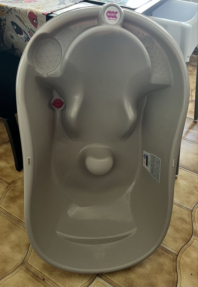 Banheira bebe com suporte