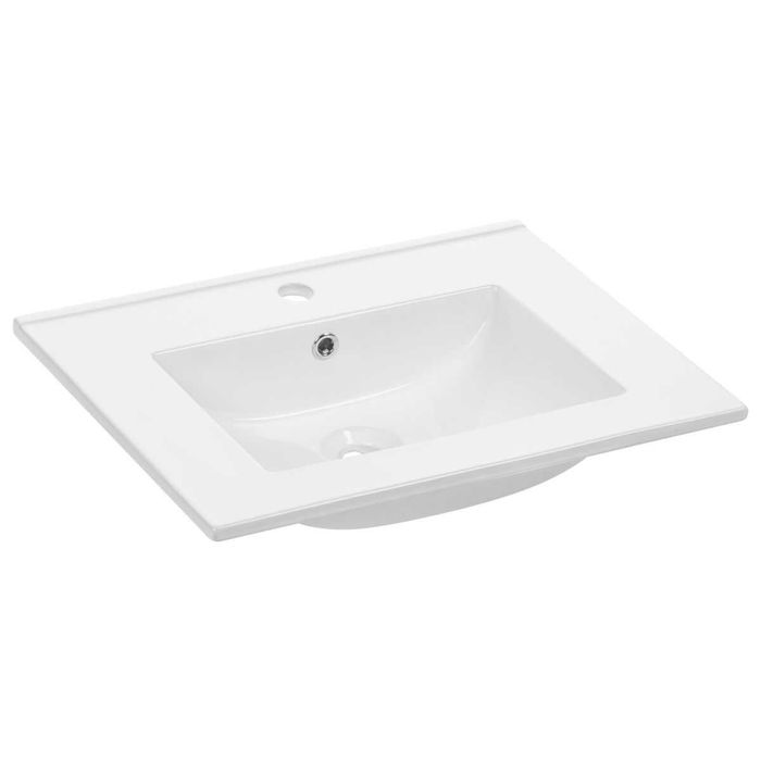 Umywalka ceramiczna biała essential sensea 61x46 cm