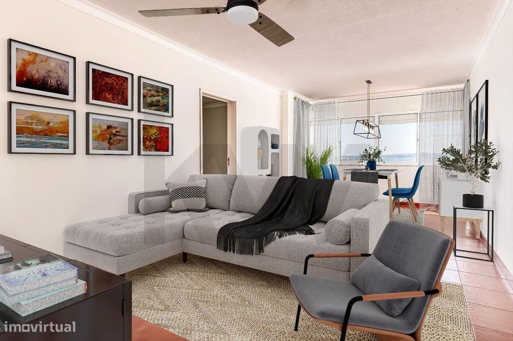 Apartamento T3 com Vista Panorâmica e Metro à Porta | Ameixoeira
