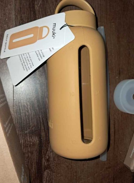 NOWA butelka motywacyjna na wodę muuki i słomka i nasadka