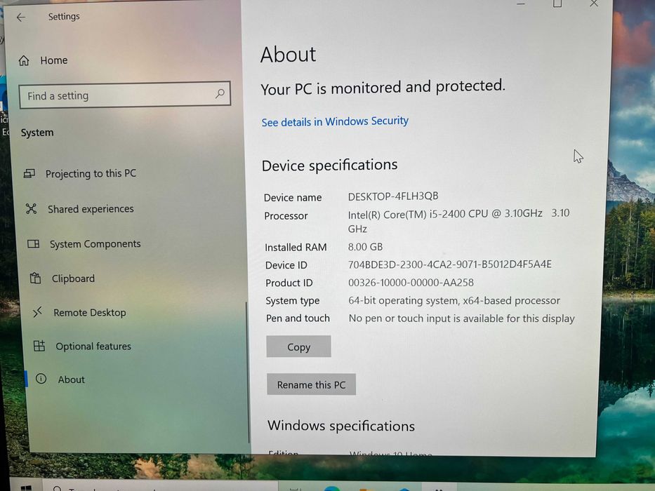 Sprzedam komputer stacjonarny i5 gtx1050Ti 8gb 120ssd+500HDD