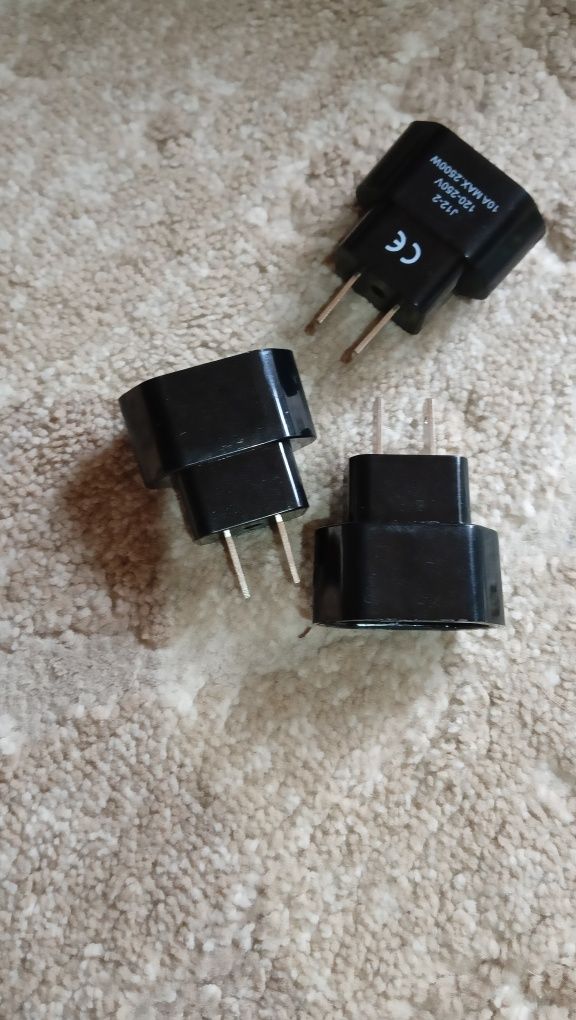 Przejściówka podróżna adapter. 3szt