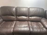 Sofa skórzana 3 osobowa z 2 fotelami