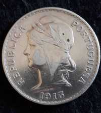 Moeda 50 centavos 1913 - prata