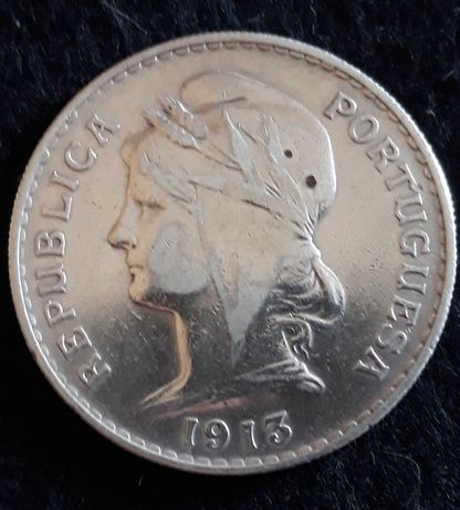 Moeda 50 centavos 1913 - prata