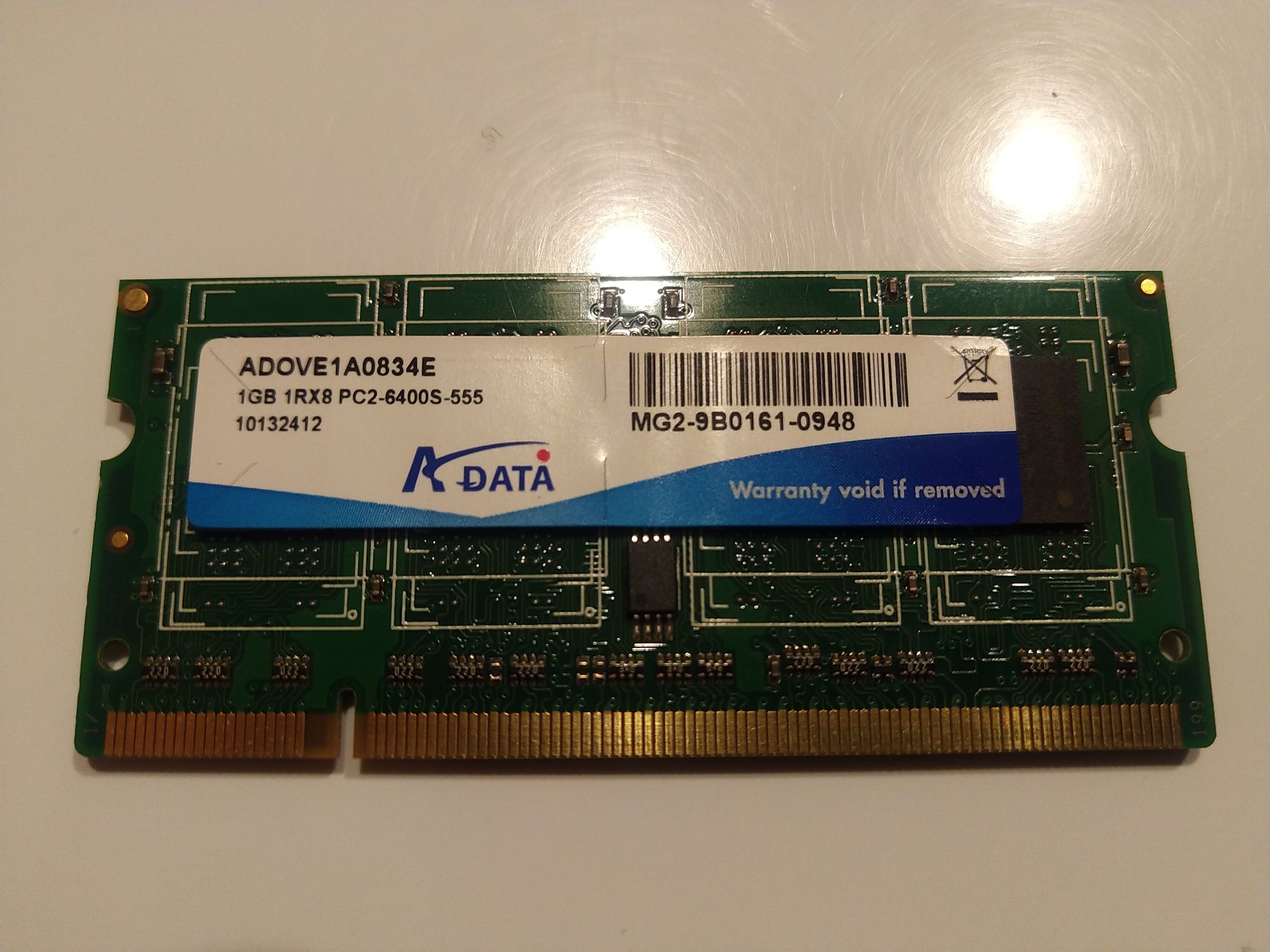 Pamięć RAM 4GB SO-DIMM DDR2 1GB 800 MHz ADATA 4szt do netbooka laptopa