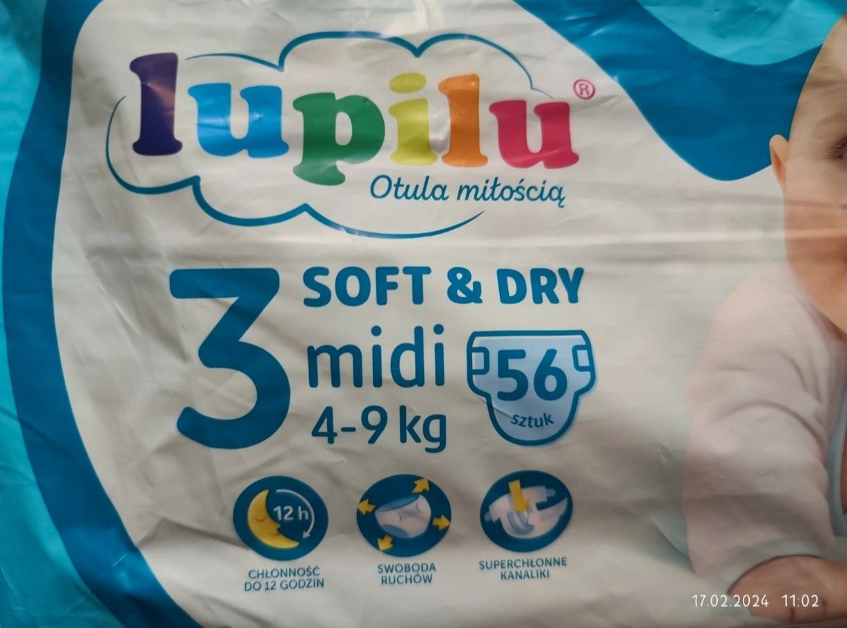 Pampersy Lupilu Soft & Dry 4-9 kg