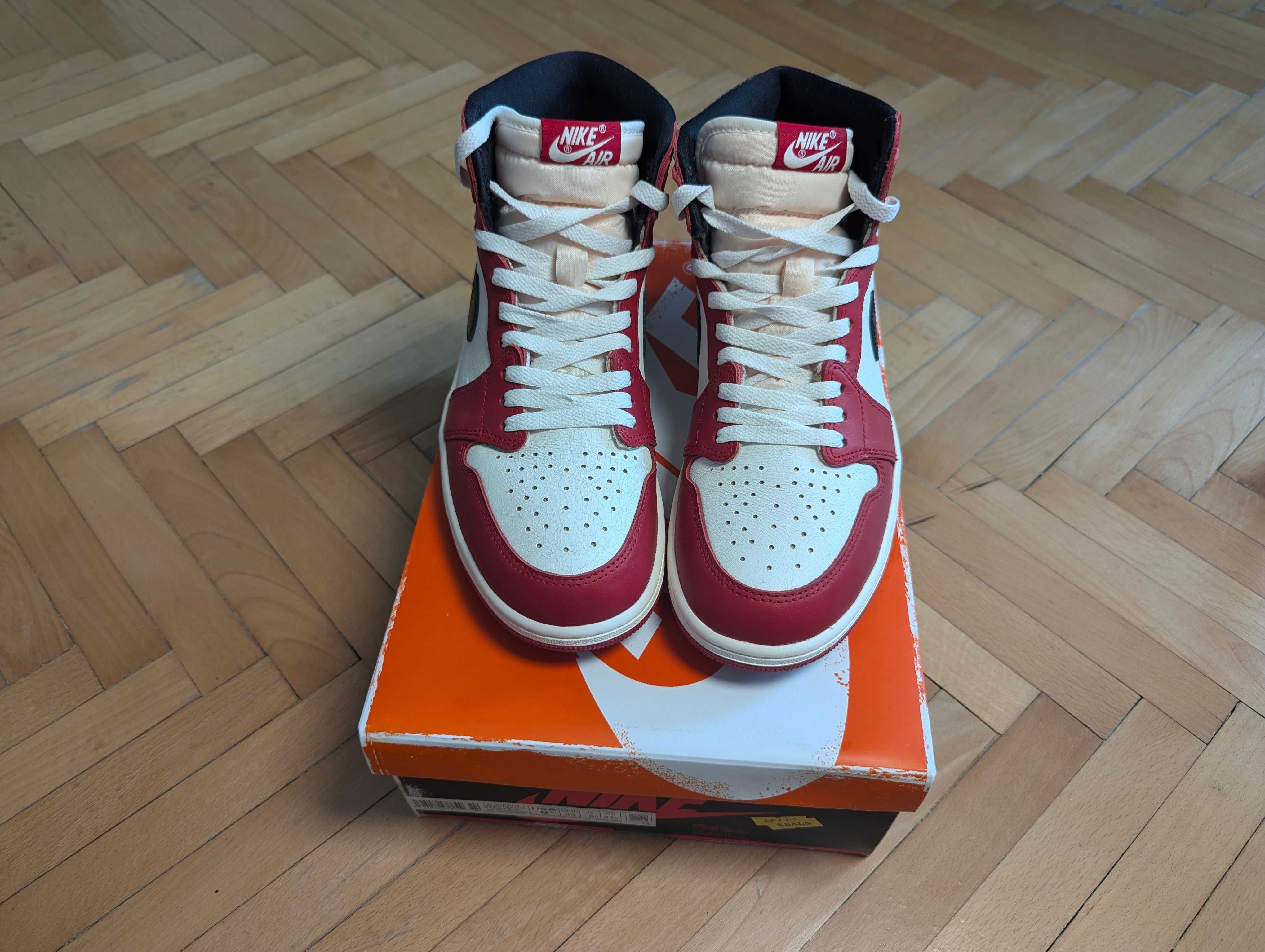 Jordan Retro 1 Lost and Found Chicago NEW 43