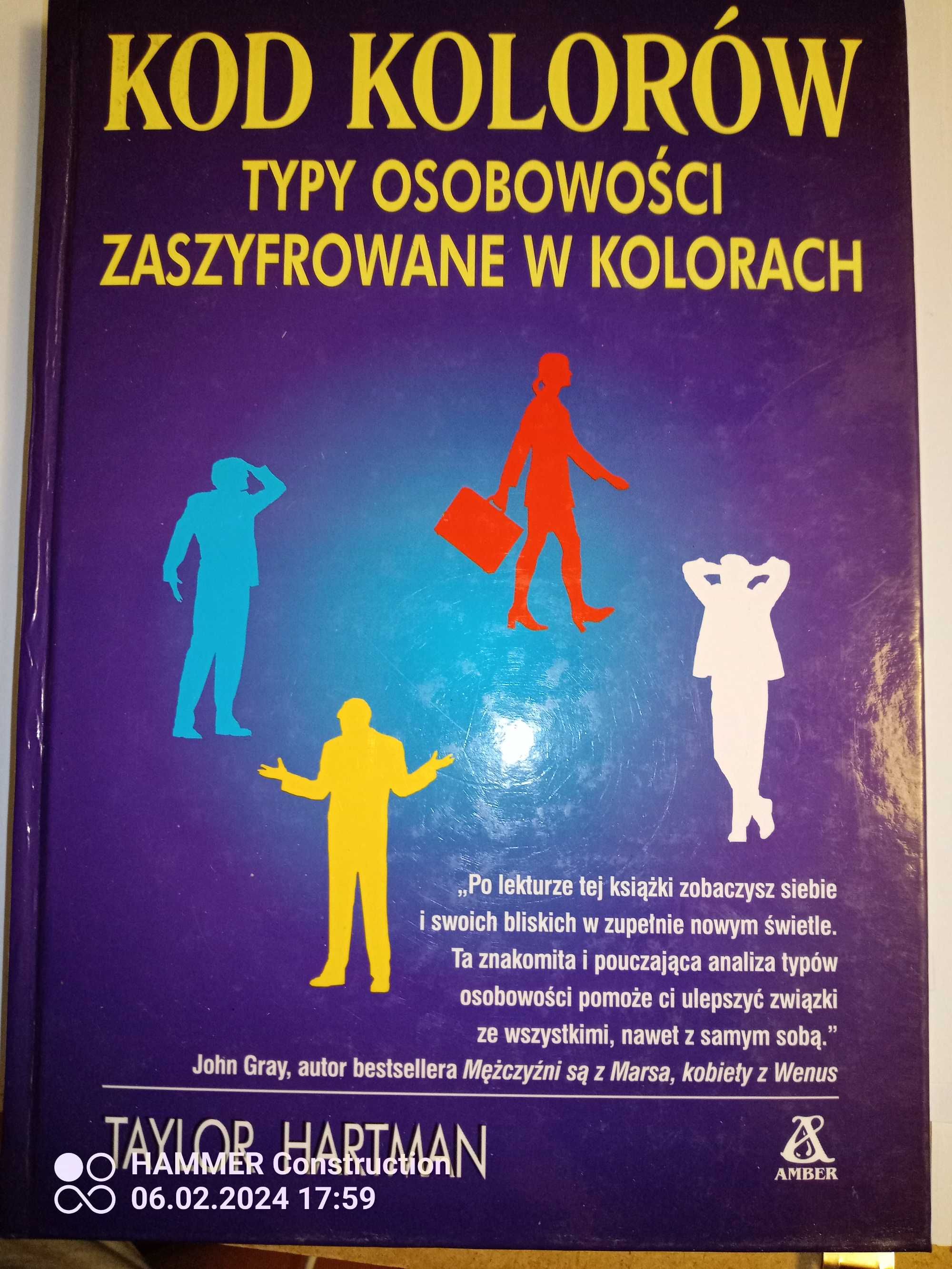 Kod kolorów -tyby osobowości zaszyfrowane w kolorach T.Hartman 1997