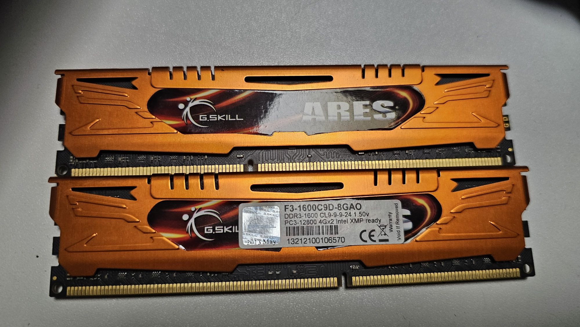 G.skill Ares RAM 1600Mhz 2x4GB 8GB DDR3