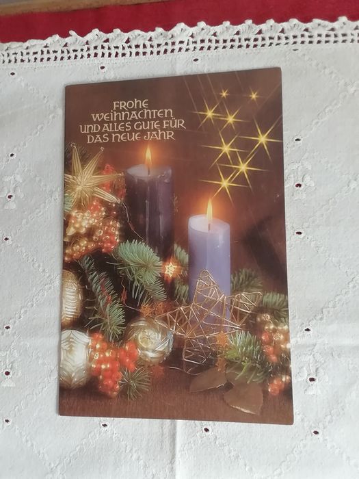 Postal de Natal, alemão