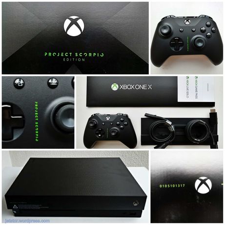 Xbox One X Scorpio Edition 1TB 4K hdmi completa como nova