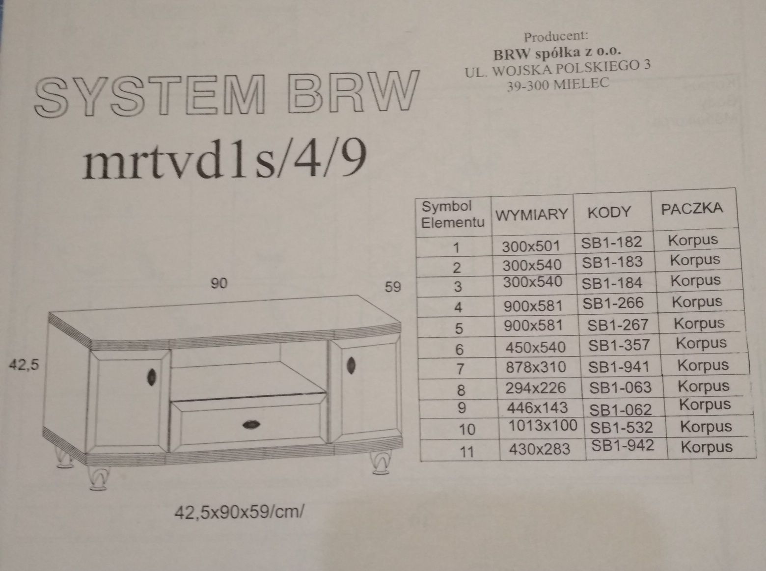 Продам тумбу производитель BRW