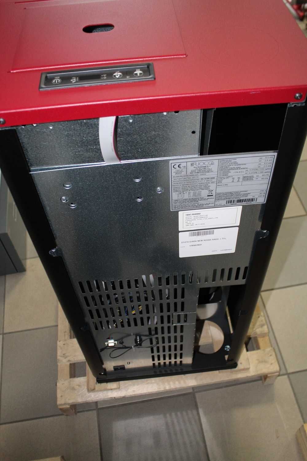 Piec nadmuchowy powietrzny na pellet Eva Calor Giada 9kW