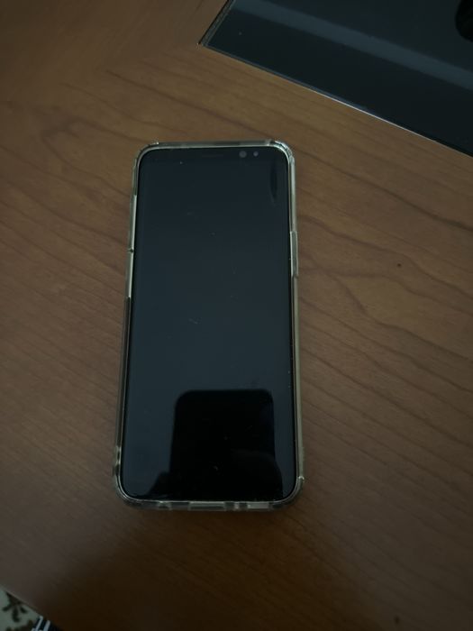 Samsung S8 preto e cinzento