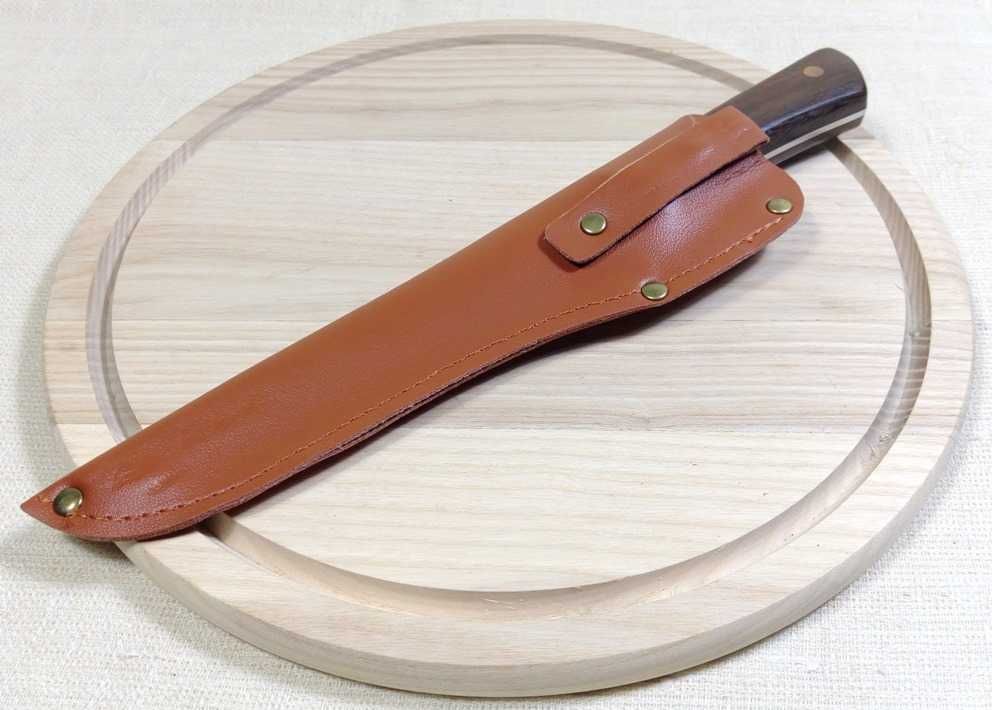 Профессиональный кованый нож для мяса из немецкой стали с чехлом