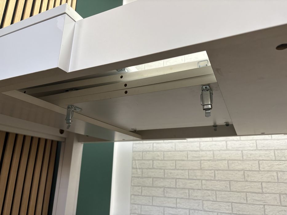 Stół jadalniany rozkladany biały 140-260 x 80