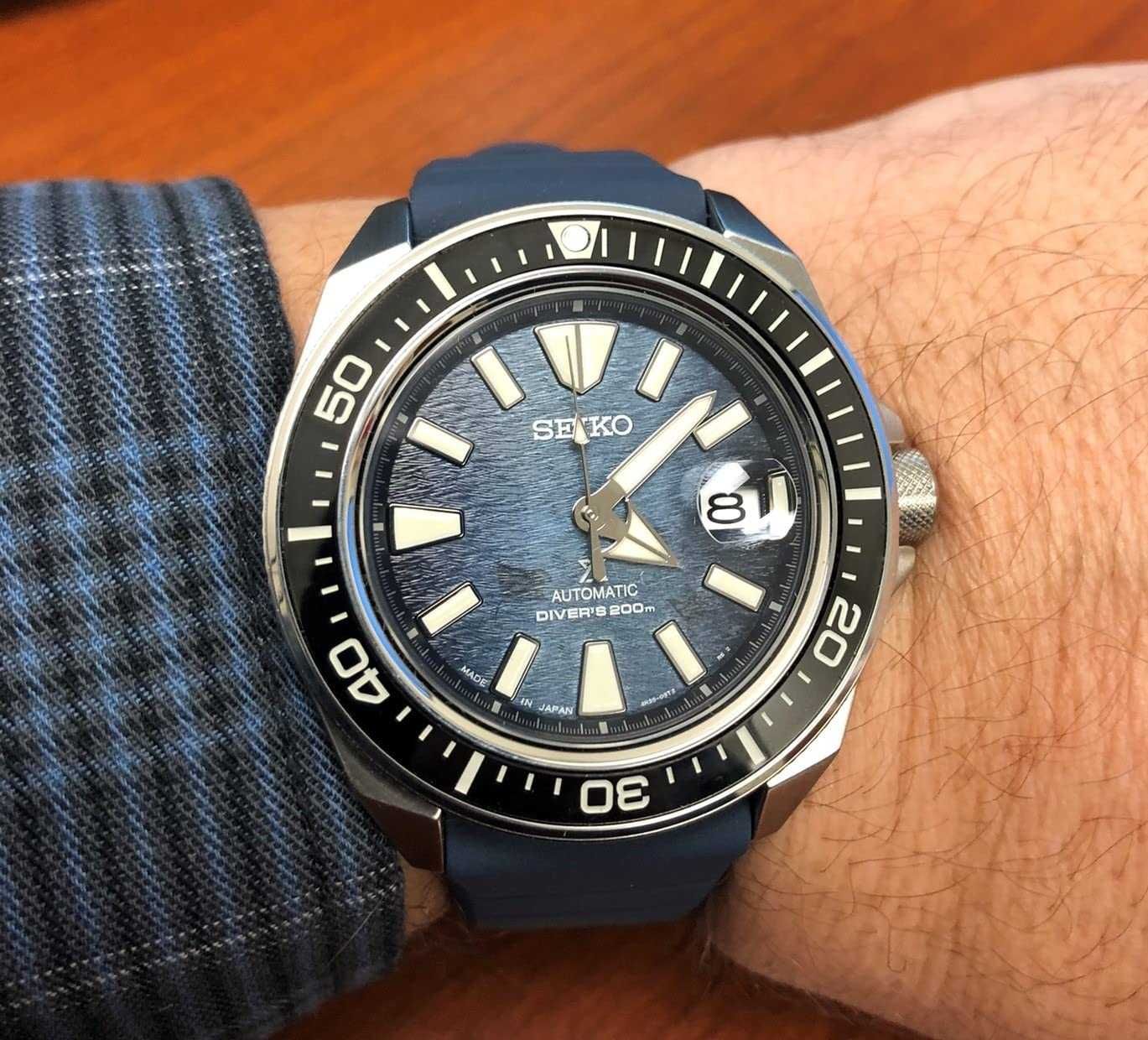Seiko Prospex King Samurai Save the Ocean Dark Manta Ray SRPF79K1