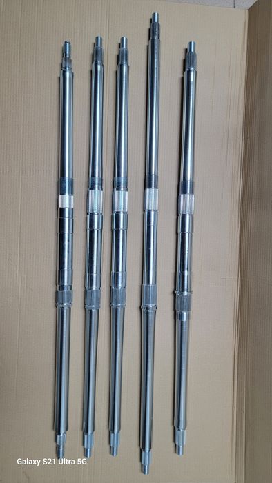 Eixos mais largos e reforçados