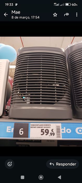 Termo ventilador Rowenta