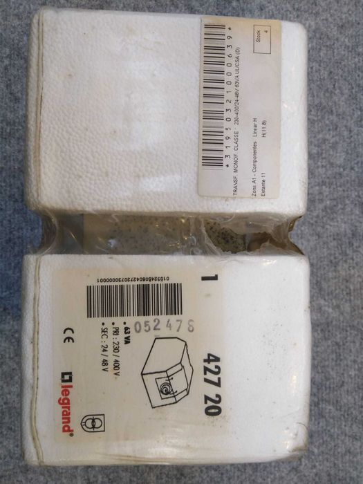 Transformador Monofásico 230/400 - 24/48  63VA