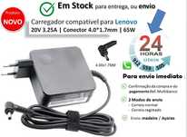 Transformador Lenovo Ideapad compatível 20V 3.25A | Conector 4.0*1.7mm