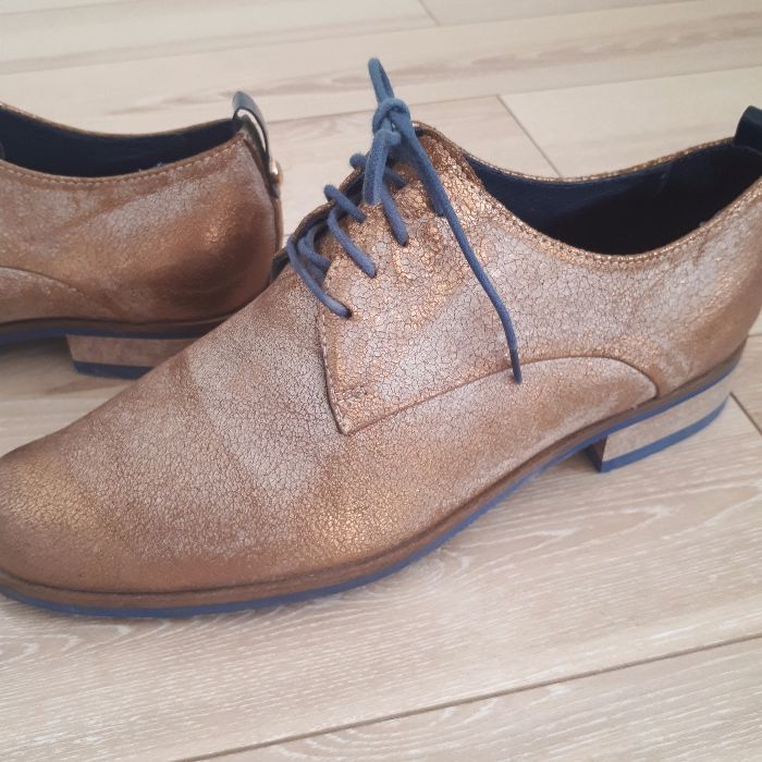 3Półbuty damskie/oxford firmy Solo Femme rozm 37 skórzane