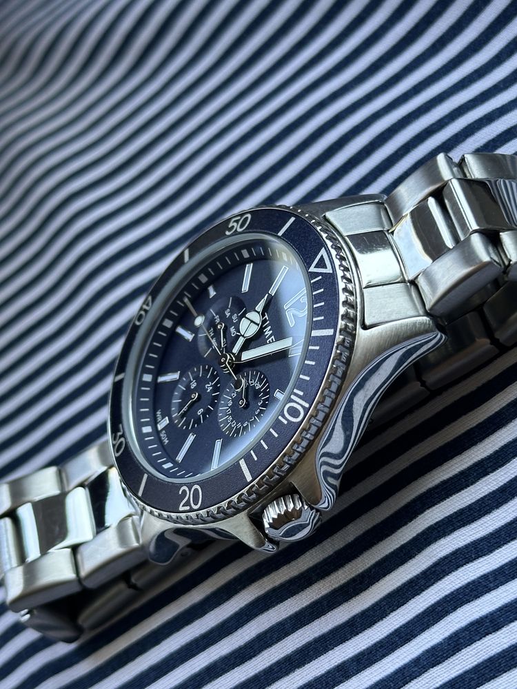 Zegarek Timex TW2U13200 Niebieski srebrny bransoleta