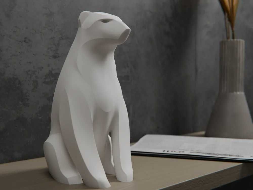 Niedźwiadek 3D - Ekologiczna Ozdoba Domowa (24cm)