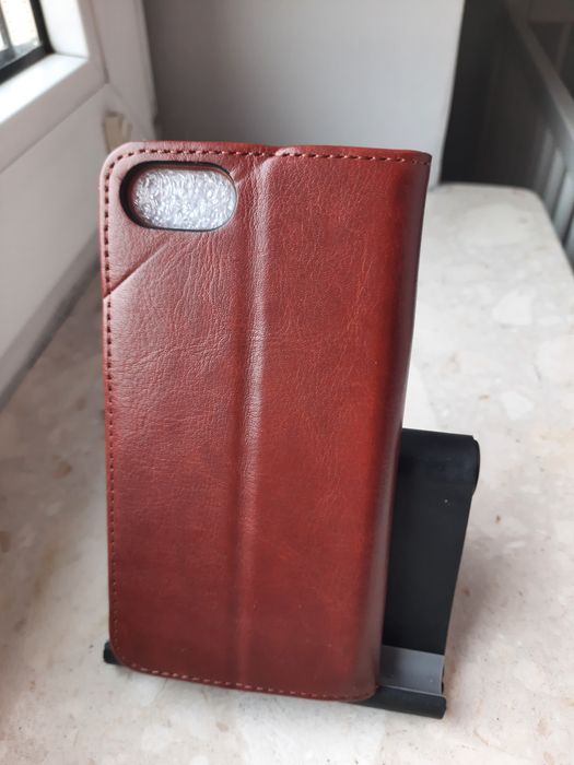 Etui na IPhone se 2020 zamykany skórzany iCarer case + szkło gratis