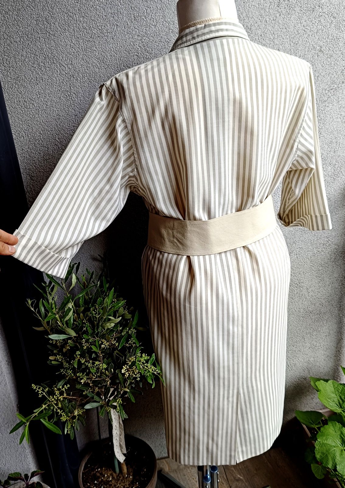 Del mod kimono sukienka midi 40% new wool XL 2XL biust 60x2