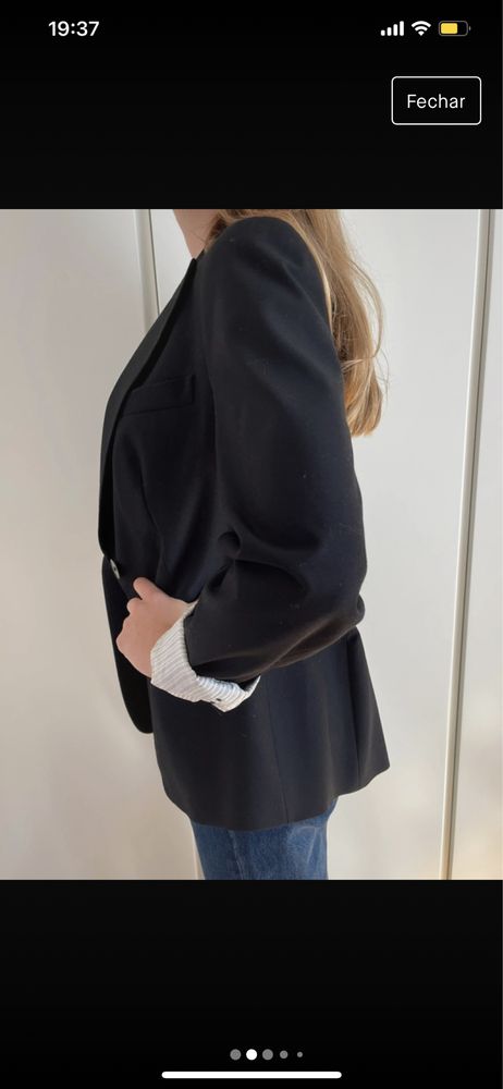 Blazer preto zara woman M