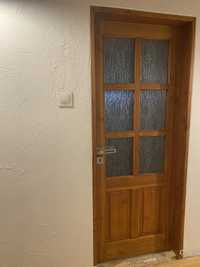 Drzwi pokojowe drewniane 3 sztuki z daglezji