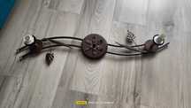 Lampa sufitowa z kloszami do pokoju