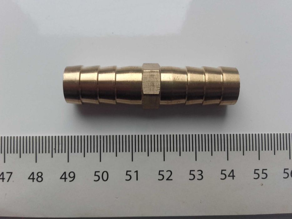Łącznik węża ogrodowego, metalowy mosiężny prosty łącznik, złączka