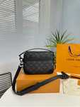 Сумка мужская Louis Vuitton mini soft  tuunk черная кожаная оригинал
