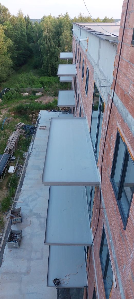 Dach płaski tarasy balkony membrana pvc