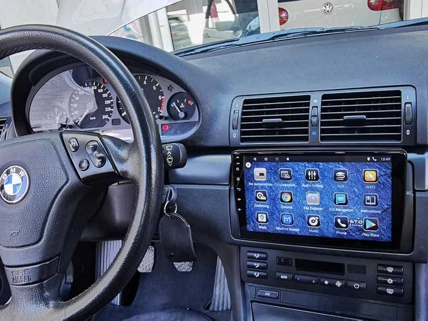 (NOVO) Rádio 2DIN 9" BMW E46 • Android [4+32GB] • 320 318 Serie 3