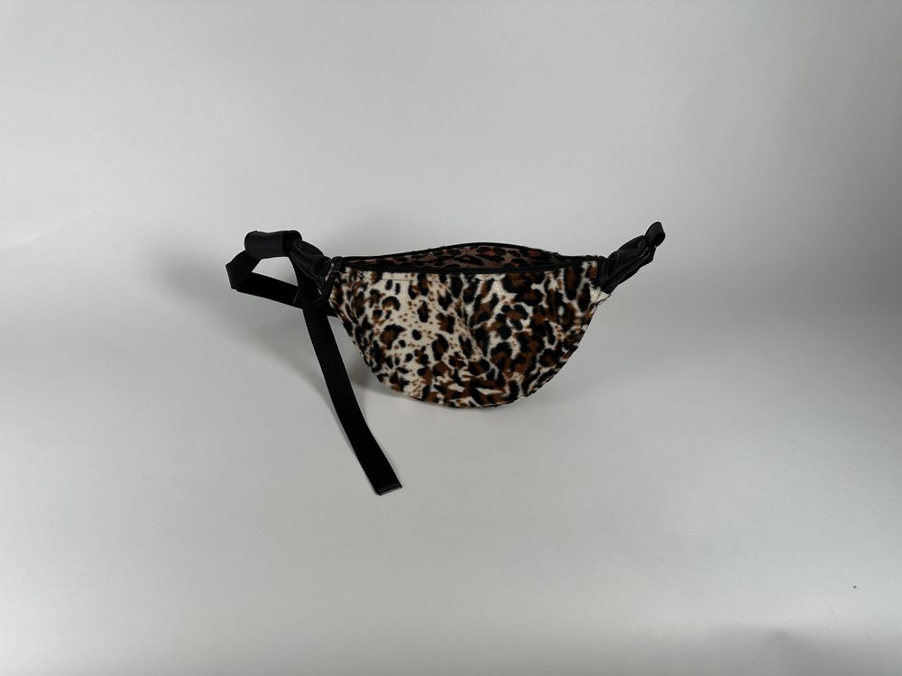 Torebka półksiężyc panterka half moon handmade