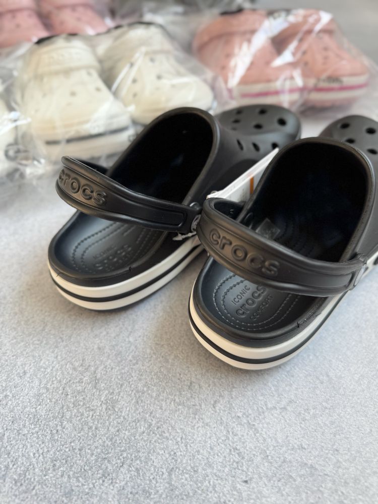 Кроксы Crocs Bayaband Clog Black Крокси Тапки Сабо