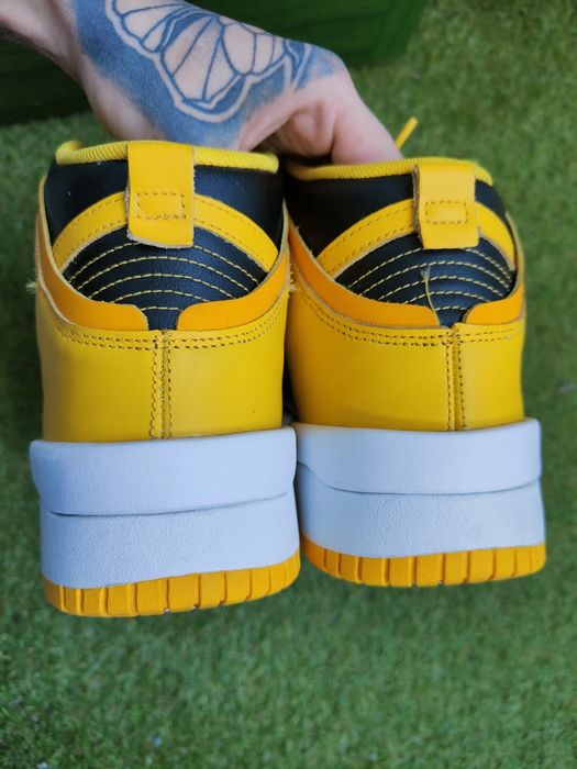 Nike dunk up jordan taxi yellow Black czarne żółte