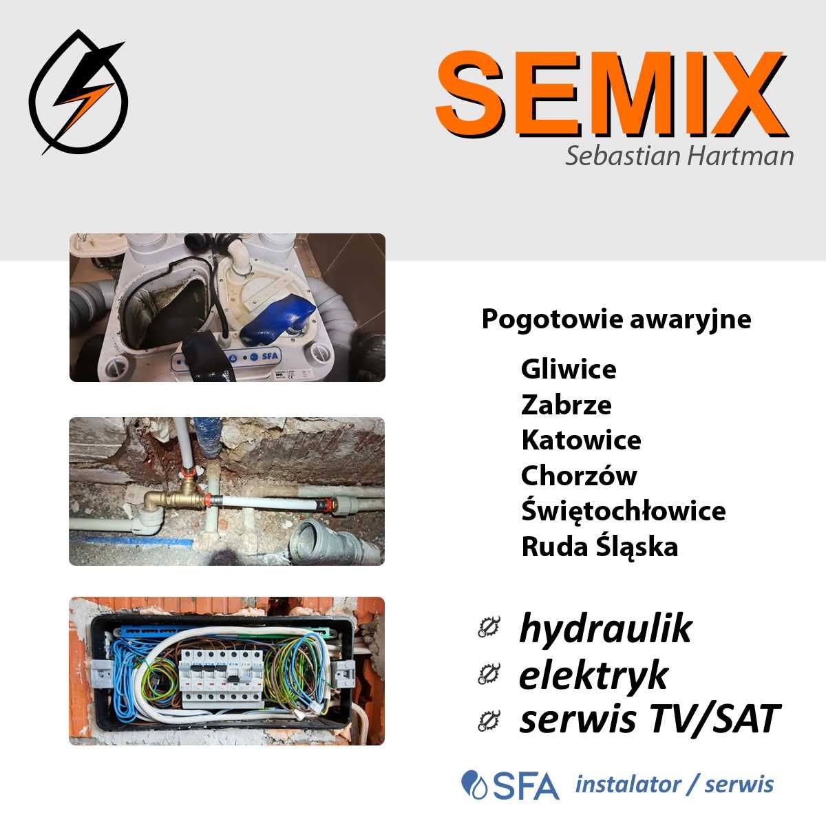 Szybka i profesjonalna pomoc - Elektryk, Hydraulik, SFA, Modernizacje