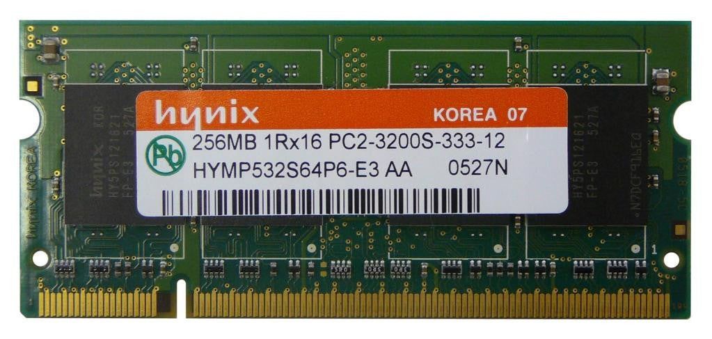 Оперативна пам'ять ноутбука, Hynix 256MB PC2-3200 DDR2 400MHz