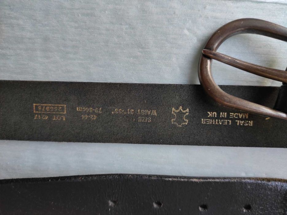 Брючный кожаный ремень б/у (подростковый) как новый