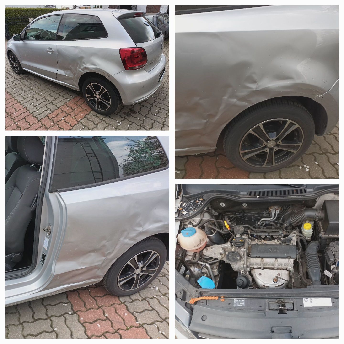 VW Polo 6r 1.2 111tys km ks serwisowa lekko uszkodzony