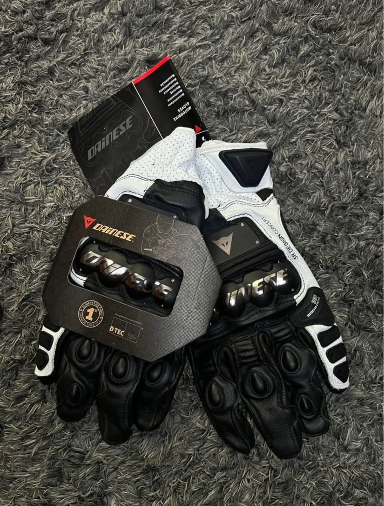 Luvas Dainese 4 Stroke Brancas NOVAS