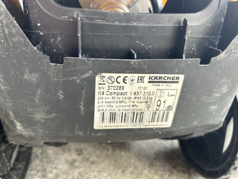 Karcher k4 uszkodzony oraz akcesoria