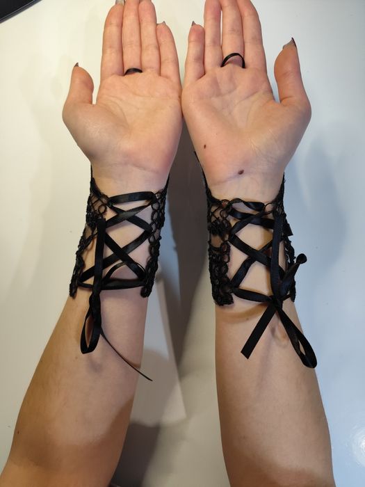 Mitenki na jeden palec rękawiczki z cekinami eleganckie