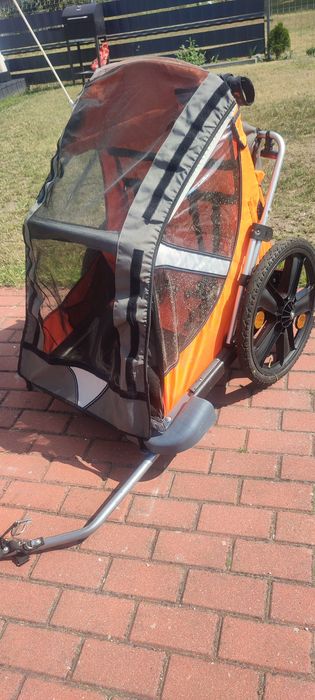 Przyczepka rowerowa BELLELLI B-Travel Pomarańczowy